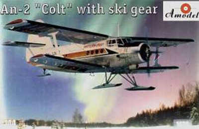 Amodel 1436 An-2 w/ski gears 1/144