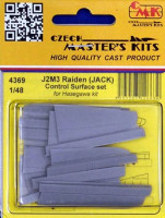 CMK 4369 J2M3 Raiden (JACK) Control Surface Set (HAS) 1/48