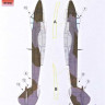 Lf Model M7256 Mask Gloster F.Mk.4 Meteor Camoufl.painting 1/72