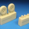 Barracuda Studios BCR72315 Supermarine Spitfire 4-slot wheels smooth tyre 1/72