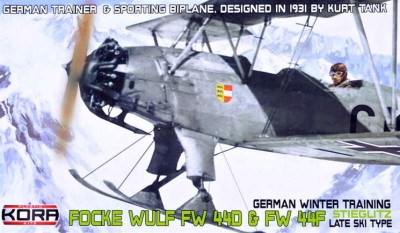 Kora Model KPK72048 Fw 44D/44F Germany Late Ski Type (4x camo) 1/72