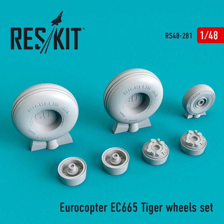 Reskit RS48-0281 Eurocopter EC665 Tiger wheels set Revell 1/48