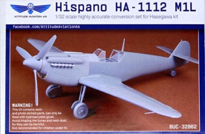 Attitude Aviation As BUC-32002 1/32 Hispano HA-1112 M1L conversion set (HAS)