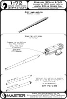 Master (Pl) G72027 Italian 90mm L/53 gun barrel (Cannone 90/53) 1/72