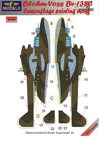 Lf Model M7280 Mask BV-138C Camouflage painting (REV) 1/72