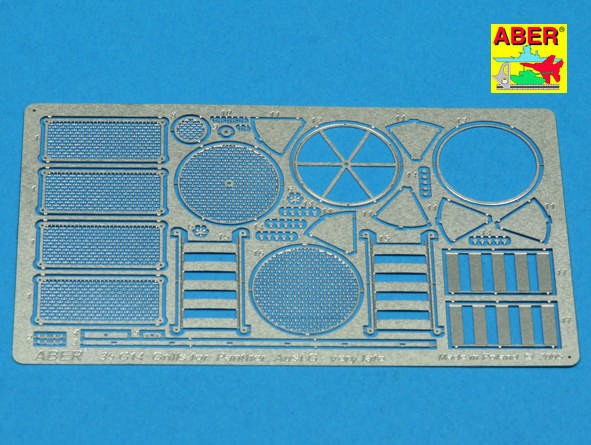 Aber 35G14 Grilles for Pz.Kpfw.V Panther Ausf.G late model Sd.Kfz.171 (designed to be used with Tamiya kits) 1/35