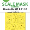 Art Scale 200-M32038 Dornier Do-335B-2 canopy frame paint masks (outside only) 1/32