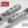 Advanced Modeling AMC 48047 ФАБ-250ТС, фугасная авиабомба калибра 250 кг толстостенная.  1/48