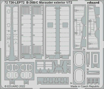 Eduard 72726 SET B-26B/C Marauder exterior (HAS / H.2000) 1/72