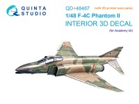 Quinta studio QD+48487 F-4C Phantom II (Academy) 3D Декаль интерьера 1/48