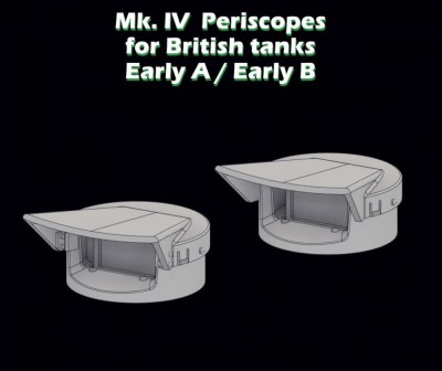 Sbs Model 3D013 Mk.IV Periscopes for British tanks Early A/B 1/35