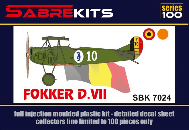 Sabre Kits SBK7024 Fokker D.VII (the Netherlands, Belgium) ex-MAC, new decals 1/72