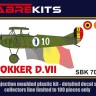 Sabre Kits SBK7024 Fokker D.VII (the Netherlands, Belgium) ex-MAC, new decals 1/72