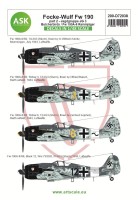 Art Scale 200-D72038 Focke-Wulf Fw-190A-8/R2 part 2 JG 3 Butcherbirds / Fw-190A-8 Rammjager 1/72