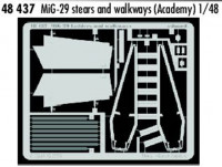 Eduard 48437 MiG-29 stears and walkways (ACA) фототравление Eduard