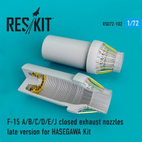 Reskit RSU72-0102 F-15 A/B/C/D/E/J closed exh. nozzles late 1/72