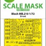 Art Scale 200-M72098 Bloch MB.210 external self-adhesive fit mask for FRROM / Special Hobby 1/72