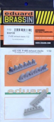 Eduard 632135 BRASSIN 1/32 P-40E exhaust stacks (HAS)