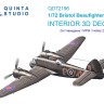 Quinta Studio QD72196 Bristol Beaufighter Mk.I (Hasegawa/MPM/Hobby2000) 3D Декаль интерьера кабины 1/72