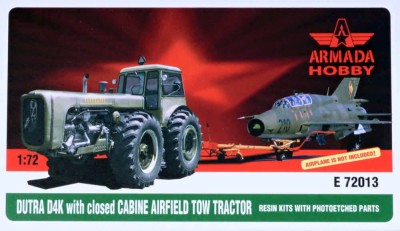 Armada Hobby E72013 DUTRA D4K w/ closed cab. Airfield Tow Tractor 1/72