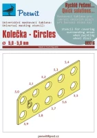 Peewit M00016 Universal mask - Circles (5,0 - 5,9 mm)