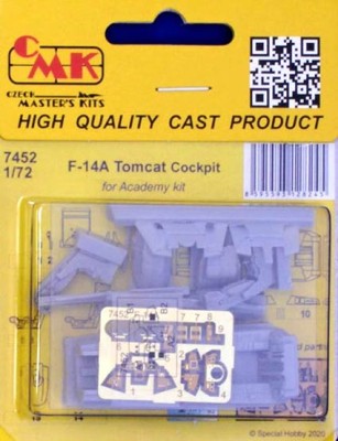 CMK 7452 F-14A Tomcat Cockpit set (ACAD) 1/72
