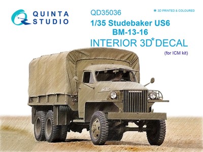 Quinta Studio QD35036 Studebaker US6 (для модели ICM) 1/35