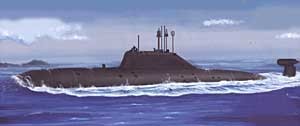 Hobby Boss 87005 Подлодка Russian Navy Akula Submarine 1/700