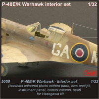 CMK 5050 P-40 E/ K Warhawk Interior set for HAS 1/32