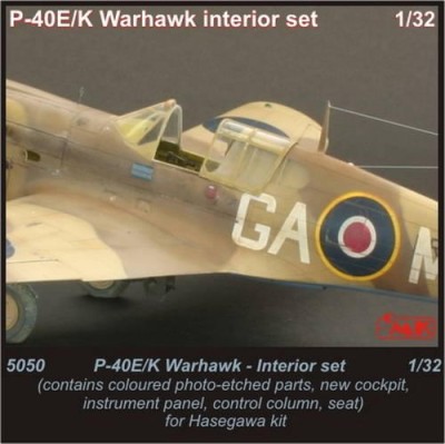 CMK 5050 P-40 E/ K Warhawk Interior set for HAS 1/32