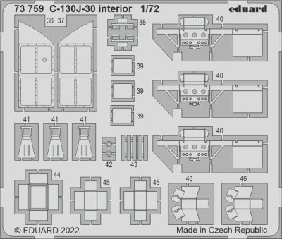 Eduard 73759 SET C-130J-30 interior (ZVE) 1/72
