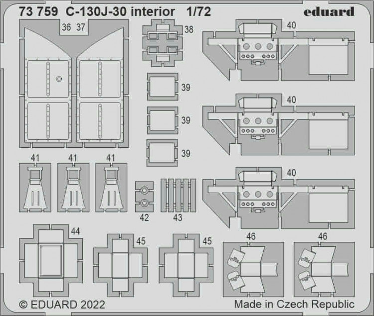 Eduard 73759 SET C-130J-30 interior (ZVE) 1/72
