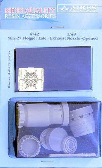 Aires 4742 MiG-27 Flogger late exh.nozzle opened (TRUMP) 1/48