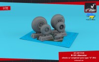 Armory ARAW72348 Consolidated B-24 Liberator wheels with weighted tyres type "d" 1/72