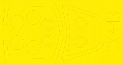 Eduard CX413 Mask JAS-39C (REV) 1/72