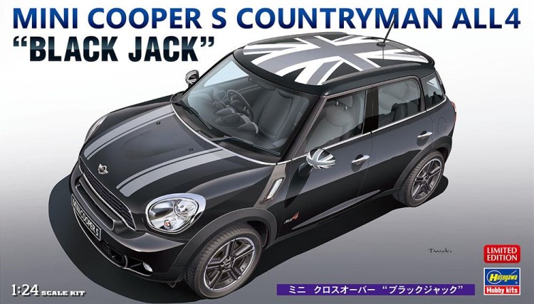 Hasegawa 20704 MINI COOPER S COUNTRYMAN ALL4 "BLACK JACK" (Limited Edition) 1/24
