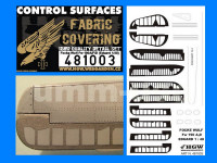HGW 321004 Fw-190A/F/D - Control Surfaces (fabric) 1/32