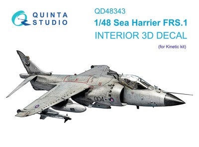 Quinta studio QD48343 Sea Harrier FRS.1 (Kinetic) 1/48