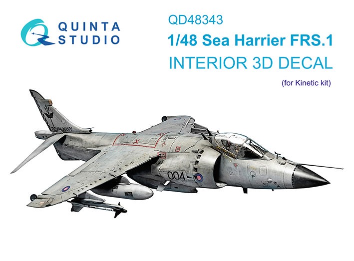Quinta studio QD48343 Sea Harrier FRS.1 (Kinetic) 1/48