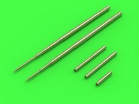 Master AM-72-072 MiG-17PF (Fresco D) - 23mm gun barrels set &amp; Pitot Tubes
