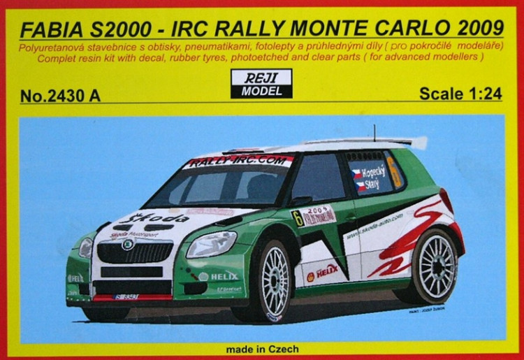 Reji Model 2430A Fabia S2000 IRC Rally Monte Carlo 2009 1/24
