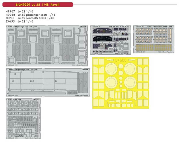 Eduard BIG49229 1/48 Ju 52 (REV)