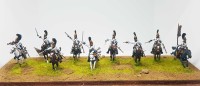 Waterloo 1815 WLAP106 PRUSSIAN CUIRASSIERS 1812 - 15 white metal - 6 & 6 figures (these are metal not plastic or resin) 1/72
