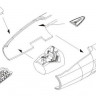 CMK 7183 Canberra PR. Mk.9 Interior set for Airf. 1/72