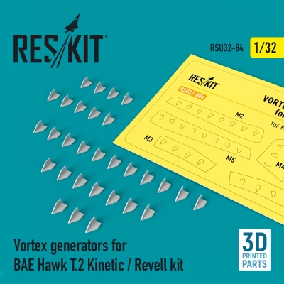 Reskit RSU32-084 Vortex generators for BAE Hawk T.2 (KIN/REV) 1/32