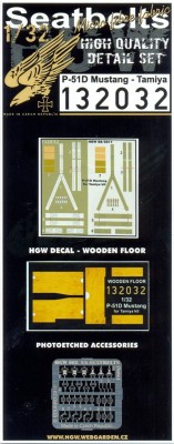 HGW 132032 P-51D Mustang Seatbelts 1/32