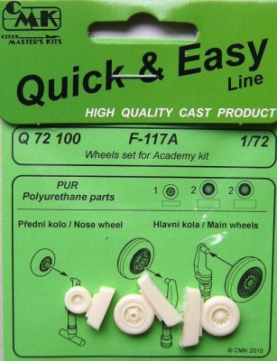 CMK Q72100 F 117A Wheels for ACA kit 1/72