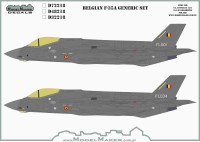 Model Maker Decals D32218 Belgian Lockheed-Martin F-35A Lightning II generic set 1/32