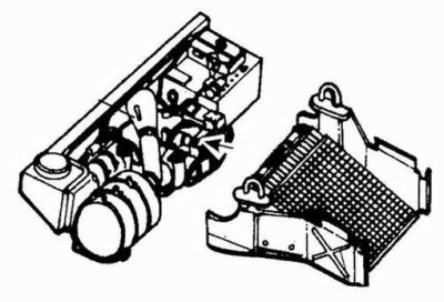 CMK 3003 M 998 Hummer - engine set for ACA (GM V-8,6.2 diesel) 1/35