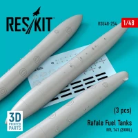 Reskit U48254 Rafale Fuel Tanks RPL 741 (2000L) (3 pcs.) 1/48